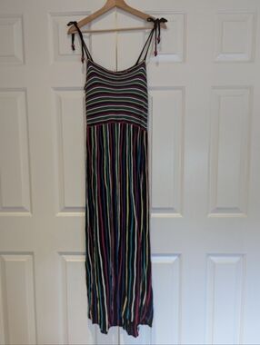 Lolitas Multicolor Striped Knit Maxi Dress in Black, Pink, Blue, Yellow, Green